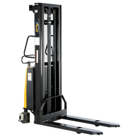 Fork Lift Stacker, Electric Operated, 2000 lbs. Capacity, 118" Max Lift Equipment World