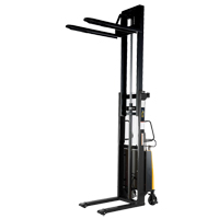 Fork Lift Stacker, Electric Operated, 2000 lbs. Capacity, 118" Max Lift Equipment World