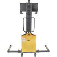 Narrow Mast Powered Lift Stacker, Electric Operated, 1000 lbs. Capacity, 63" Max Lift Equipment World