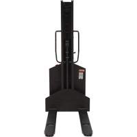 Narrow Mast Powered Lift Stacker, Electric Operated, 1000 lbs. Capacity, 63" Max Lift Equipment World