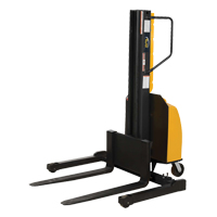 Narrow Mast Powered Lift Stacker, Electric Operated, 1500 lbs. Capacity, 98" Max Lift Equipment World
