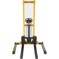 Manual Hydraulic Stacker, Hand Pump Operated, 2000 lbs. Capacity, 63" Max Lift Equipment World