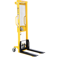 Manual Stacker, Hand Winch Operated, 770 lbs. Capacity, 60" Max Lift Equipment World