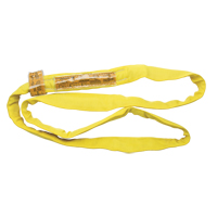 &eacute;lingue de levage en polyester ronde, Jaune, 2-1/2" la x 3' lo, 9000 lb Charge verticale Equipment World