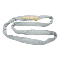&eacute;lingue de levage en polyester ronde, Gris, 4" la x 6' lo, 32000 lb Charge verticale Equipment World