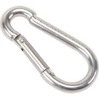Stainless Steel Snap Hook, 220 lbs (0.11 tons) Working Load Limit, 3/16" Size, 5/16" Eye LW272 | Equipment World