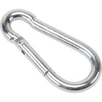 Zinc Plated Snap Hook, 500 lbs (0.25 tons) Working Load Limit, 5/16" Size, 1/2" Eye LW275 | Equipment World