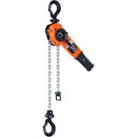 Series 653-A Ratchet Lever Hoist, 5' Lift, 1500 lbs. (0.75 tons) Capacity, Steel Chain Equipment World