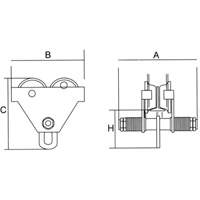 Chariot r&eacute;glable avec plaques de s&eacute;curit&eacute;, 1000 lb (0,5 tonne) Equipment World
