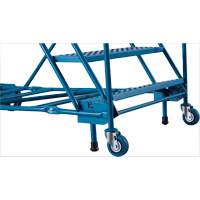 Escabeau roulant certifi&eacute; CSA avec marche verrouillable, 8 marches, Largeur de la marche 30", Hauteur de la plateforme 72", Acier Equipment World