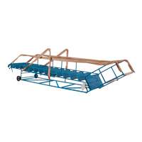 Escabeau roulant certifi&eacute; CSA avec marche verrouillable, 14 marches, Largeur de la marche 30", Hauteur de la plateforme 128", Acier Equipment World