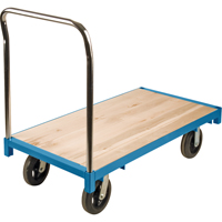 Heavy-Duty Platform Truck, 48" L x 24" W, 2000 lbs. Capacity, Rubber Casters Equipment World