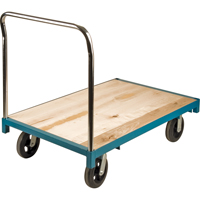Heavy-Duty Platform Truck, 48" L x 30" W, 2000 lbs. Capacity, Rubber Casters Equipment World