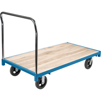 Heavy-Duty Platform Truck, 60" L x 30" W, 2000 lbs. Capacity, Rubber Casters Equipment World