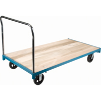 Heavy-Duty Platform Truck, 96" L x 48" W, 2000 lbs. Capacity, Rubber Casters Equipment World