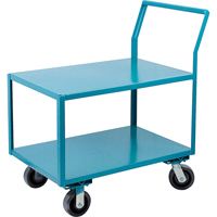 Heavy-Duty Low Profile Shop Carts, 2 Tiers, 18" W x 30" D x 41" H, 2400 lbs. Cap. Equipment World