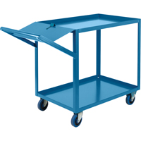 Order Picking Carts, 36" H x 24" W x 64" D, 2 Shelves, 1200 lbs. Capacity Equipment World