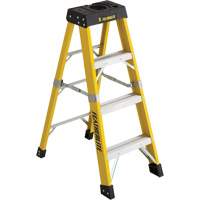 Industrial Heavy-Duty Stepladders (6400 Series), 4', Fibreglass, 300 lbs. Capacity, Type 1A Equipment World