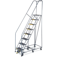All Directional Ladders, 8 Steps, 16" Step Width, 80" Platform Height, Steel Equipment World