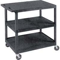 Utility Cart, 3 Tiers, 18" x 34" x 24", 400 lbs. Capacity Equipment World