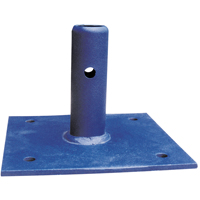 Scaffolding Accessories - Fixed Base Plate, Base Plate, 6" W x 6" H Equipment World