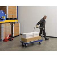 Platform Cart, 48" L x 24" W, 1500 lbs. Capacity, Mold-on Rubber Casters Equipment World