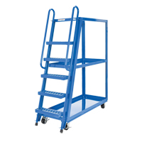 Stock Picking Cart, Steel, 21-7/8" W x 56-1/8" D, 3 Shelves, 1000 lbs. Capacity Equipment World