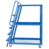 Stock Picking Cart, Steel, 27-7/8" W x 56-1/8" D, 3 Shelves, 1000 lbs. Capacity Equipment World