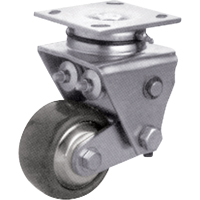 Heavy-Duty Caster, Swivel, 4" (101.6 mm), Solid Elastomer, 900 lbs. (408 kg.) Equipment World