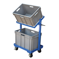 Stock Cart, Steel, 30-11/16" W x 19-1/4" D, 2 Shelves, 200 lbs. Capacity Equipment World