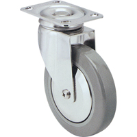Caster, Swivel, 3" (76 mm), Rubber, 125 lbs. (57 kg.) Equipment World