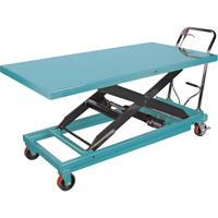 Heavy-Duty Hydraulic Scissor Lift Table, 63" L x 31-7/8" W, Steel, 1100 lbs. Capacity MJ522 | Equipment World