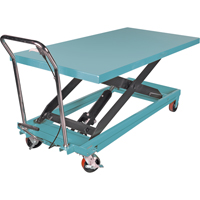 Heavy-Duty Hydraulic Scissor Lift Table, 63" L x 31-7/8" W, Steel, 1100 lbs. Capacity MJ522 | Equipment World