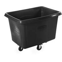 Bulk Cube Truck, Polyethylene, 44-1/16" L x 31" W x 32-1/2" H, 14 cu.ft. Volume, 500 lbs. Capacity Equipment World
