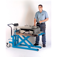 Hydraulic Skid Scissor Lift/Table, 42-1/2" L x 20-1/2" W, Steel, 1000 lbs. Capacity Equipment World