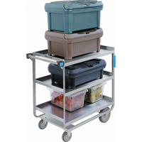 Heavy-Duty U Frame Carts, 3 Tiers, 19" W x 34-1/2" H x 33" D, 700 lbs. Capacity Equipment World