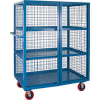 Wire Mesh Truck, 3 Tiers, 51" L x 32" W x 62.5" H, 2400 lbs. Cap. Equipment World