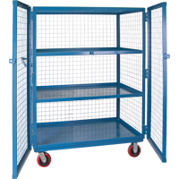 Wire Mesh Truck, 3 Tiers, 51" L x 32" W x 62.5" H, 2400 lbs. Cap. Equipment World