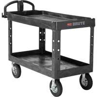 Heavy-Duty Utility Cart, 2 Tiers, 25-1/4" x 33-1/4" x 55", 750 lbs. Capacity ML455 | Equipment World