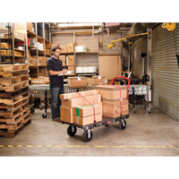 Heavy-Duty Platform Truck, 36" L x 24" W, 1000 lbs. Cap., Rubber Wheels Equipment World