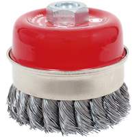 CKB3201T High Performance Knot Banded Cup Brush, 3-1/2" Dia. x 5/8"-11 Arbor Equipment World