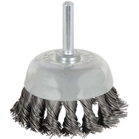 8046 Shaft Mounted Knot Twisted Cup Brush, 1-1/8" Dia. Equipment World