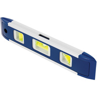 Niveau torpille, 9" lo, Aluminium, 3 fioles, Magn&eacute;tique Equipment World