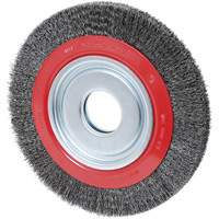 Crimped Wire Wheel, 10" Dia., 0.014" Fill, 2" Arbor Equipment World