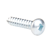 Tapping Screw Pan Head, #12 x 1-1/4" L, Zinc Plated Equipment World