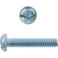 Round Square/Slot HD Machine Screws, #6 x 3" L, Zinc Plated Equipment World