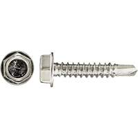 100-Piece Drill-X&reg; Hex HD Tapping Screws, #12 Dia., 1-1/4" L, Zinc Plated Equipment World