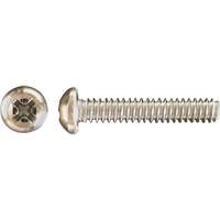 Pan Phillips HD Machine Screws, #8 x 3" L, Zinc Plated Equipment World