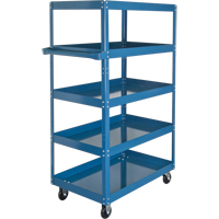 Shelf Carts , 5 Tiers, 18" W x 61" H x 30" D, 900 lbs. Capacity Equipment World