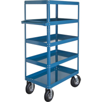 Shelf Carts , 5 Tiers, 24" W x 65" H x 36" D, 900 lbs. Capacity Equipment World